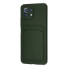 Xiaomi Mi 11 Kılıf Kelvin Kartvizitli Silikon - Koyu Yeşil