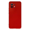 Xiaomi Mi 11 Kılıf Nano İçi Kadife Silikon - Kırmızı