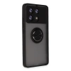 Xiaomi Poco X6 Pro Kılıf Montreal Yüzüklü Silikon Kapak - Siyah