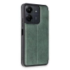 Xiaomi Redmi 13c Kılıf Flip Cover - Koyu Yeşil