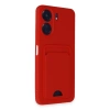 Xiaomi Redmi 13c Kılıf Kelvin Kartvizitli Silikon - Kırmızı
