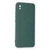 Xiaomi Redmi 9a Kılıf Nano İçi Kadife Silikon - Koyu Yeşil