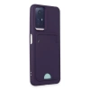 Xiaomi Redmi Note 11s Kılıf Kelvin Kartvizitli Silikon - Derin Mor
