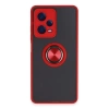 Xiaomi Redmi Note 12 5g Kılıf Montreal Yüzüklü Silikon Kapak - Kırmızı