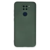 Xiaomi Redmi Note 9 Kılıf Nano İçi Kadife Silikon - Koyu Yeşil