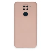 Xiaomi Redmi Note 9 Kılıf Nano İçi Kadife Silikon - Pudra
