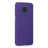 Xiaomi Redmi Note 9 Pro Kılıf Nano İçi Kadife Silikon - Mor