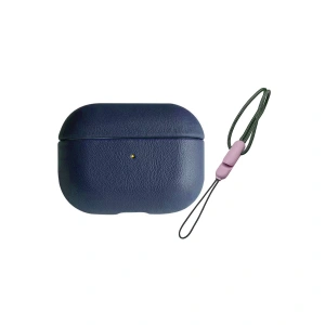 Airpods 3 (3.nesil) 405 Deri Kılıf - Lacivert