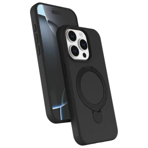 Apple İphone 14 Pro Max Regal Magsafe Standlı Kapak - Siyah