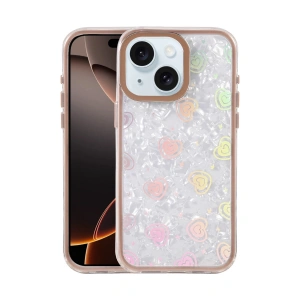 Apple İphone 15 Lumi Desenli Kapak - Çöl Titanyum