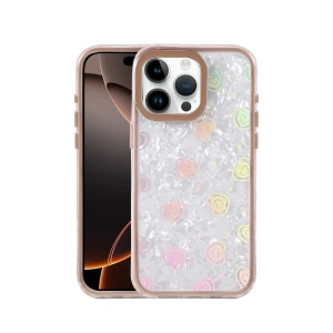 Apple İphone 15 Pro Lumi Desenli Kapak - Çöl Titanyum