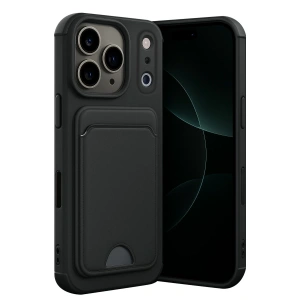 Apple İphone 17 Pro Max Kelvin Kartvizitli Silikon - Siyah