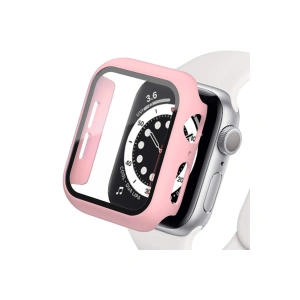 Apple Watch 38mm Camlı Kasa Ekran Koruyucu - Rose Gold
