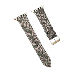 Apple Watch 42mm Creeper Desenli Kordon - Kahverengi