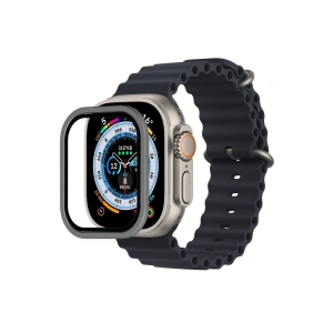 Apple Watch Ultra 49mm Alüminyum Kasa Cam Ekran Koruyucu - Gri