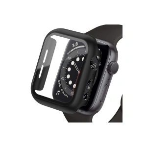 Apple Watch Ultra 49mm Camlı Kasa Ekran Koruyucu - Siyah