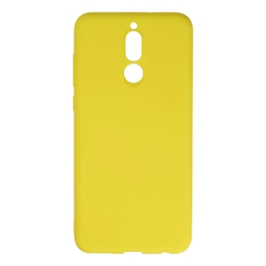 Huawei Mate 10 Lite Kılıf Nano İçi Kadife Silikon - Sarı