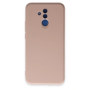 Huawei Mate 20 Lite Kılıf Nano İçi Kadife Silikon - Pudra