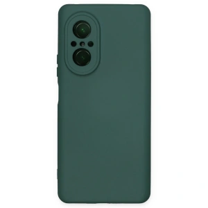 Huawei Nova 9 Se Kılıf Nano İçi Kadife Silikon - Koyu Yeşil