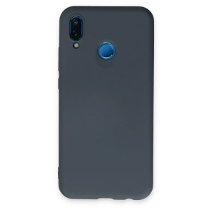 Huawei P20 Lite Kılıf Nano İçi Kadife Silikon - Gri