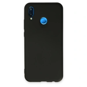 Huawei P20 Lite Kılıf Nano İçi Kadife Silikon - Siyah