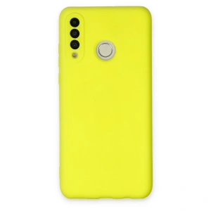 Huawei P30 Lite Kılıf Nano İçi Kadife Silikon - Sarı