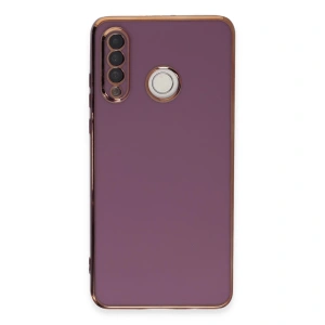 Huawei P30 Lite Kılıf Volet Silikon - Mor
