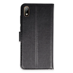 Huawei Y5 2019 Kılıf Trend S Plus Kapaklı Kılıf - Siyah