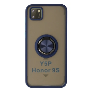 Huawei Y5p Kılıf Montreal Yüzüklü Silikon Kapak - Lacivert