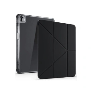 İpad Air 13 (2024) Kılıf Kalemlikli Mars Tablet Kılıfı - Siyah