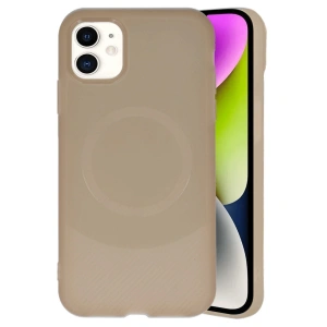 İphone 11 Kılıf Maya Karbon Kapak - Kahverengi