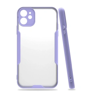 İphone 11 Kılıf Platin Silikon - Lila
