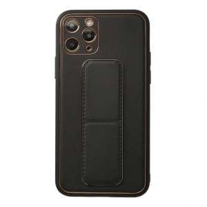 İphone 11 Pro Kılıf Coco Deri Standlı Kapak - Siyah