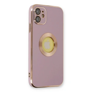 İphone 12 Kılıf Store Silikon - Mor
