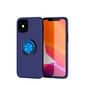 İphone 12 Mini Kılıf Range Yüzüklü Silikon - Mavi