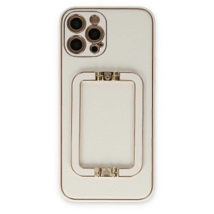 İphone 12 Pro Max Kılıf Coco Elit Kapak - Beyaz