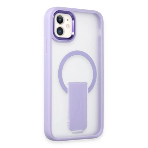 İphone 12 Tork Magsafe Standlı Kapak - Lila