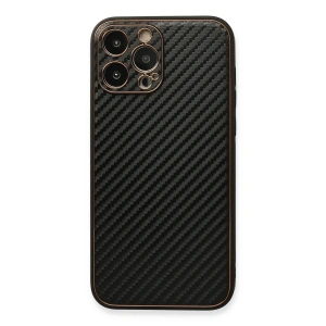 İphone 13 Pro Kılıf Coco Karbon Silikon - Siyah