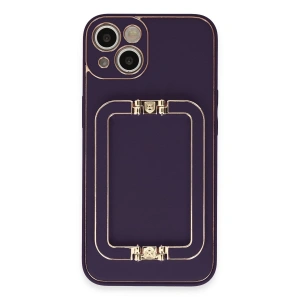 İphone 14 Kılıf Coco Elit Kapak - Derin Mor