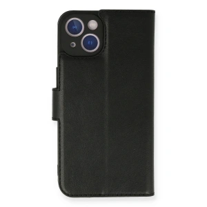 İphone 14 Kılıf Trend S Plus Kapaklı Kılıf - Siyah