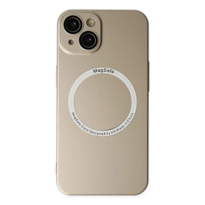 İphone 14 Plus Kılıf Jack Magneticsafe Lens Silikon - Gold