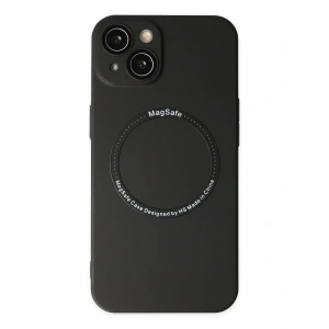 İphone 14 Plus Kılıf Jack Magneticsafe Lens Silikon - Siyah