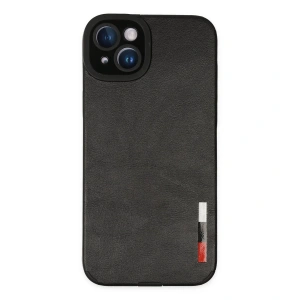 İphone 14 Plus Kılıf Loop Deri Silikon - Siyah