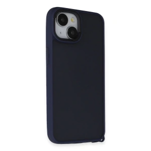 İphone 15 Kılıf Elegant Kapak - Lacivert