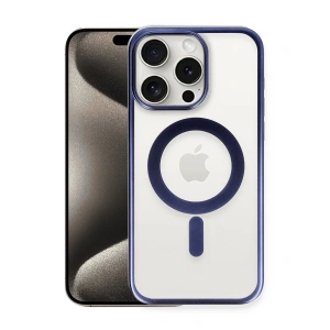 İphone 15 Pro Max Kılıf Erozi Magsafe Kapak - Lacivert