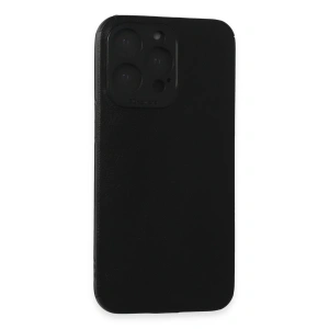 İphone 15 Pro Max Kılıf Loop Deri Silikon - Siyah