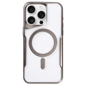 İphone 16 Pro Max Kılıf Boyi Magsafe Silikon Kapak - Titan Gri