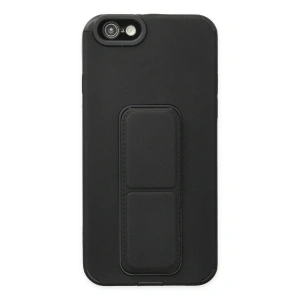 İphone 6 Kılıf Mega Standlı Silikon - Siyah