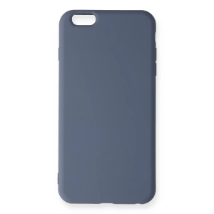 İphone 6 Plus Kılıf Nano İçi Kadife Silikon - Gri
