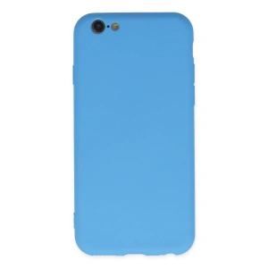 İphone 6 Plus Kılıf Nano İçi Kadife Silikon - Mavi